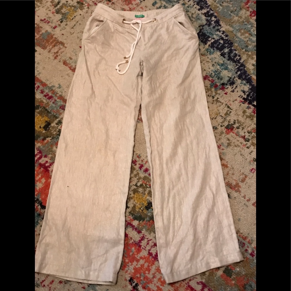 Lily Pulitzer 100% Linen Pants size 6